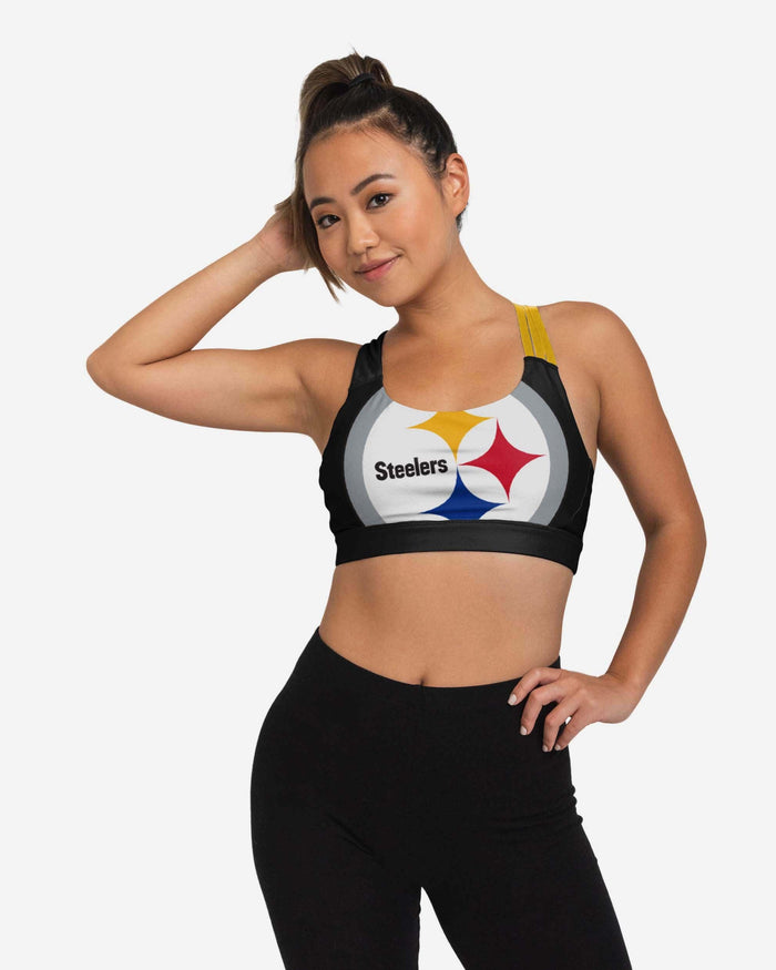 Pittsburgh Steelers Womens Free Fan Sports Bra FOCO S - FOCO.com