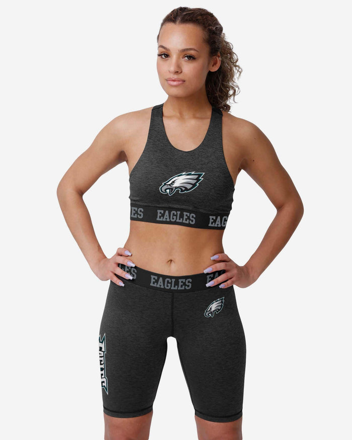Philadelphia Eagles Womens Team Color Static Sports Bra FOCO - FOCO.com
