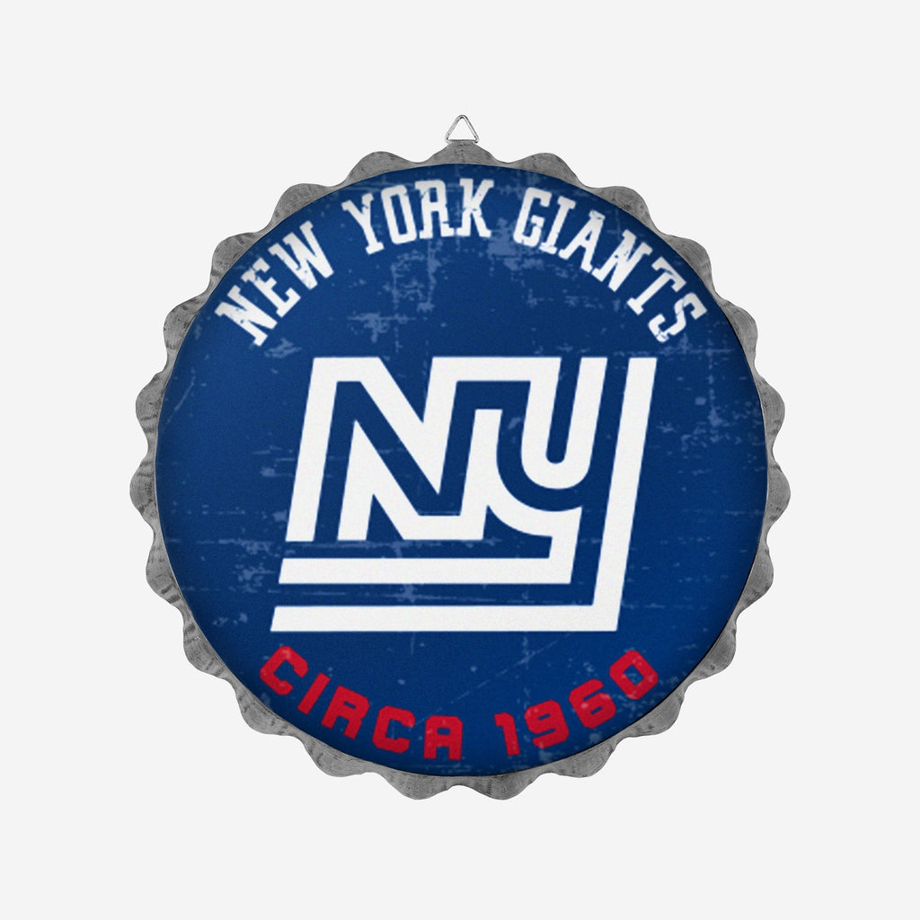 New York Giants Retro Bottle Cap Wall Sign FOCO - FOCO.com