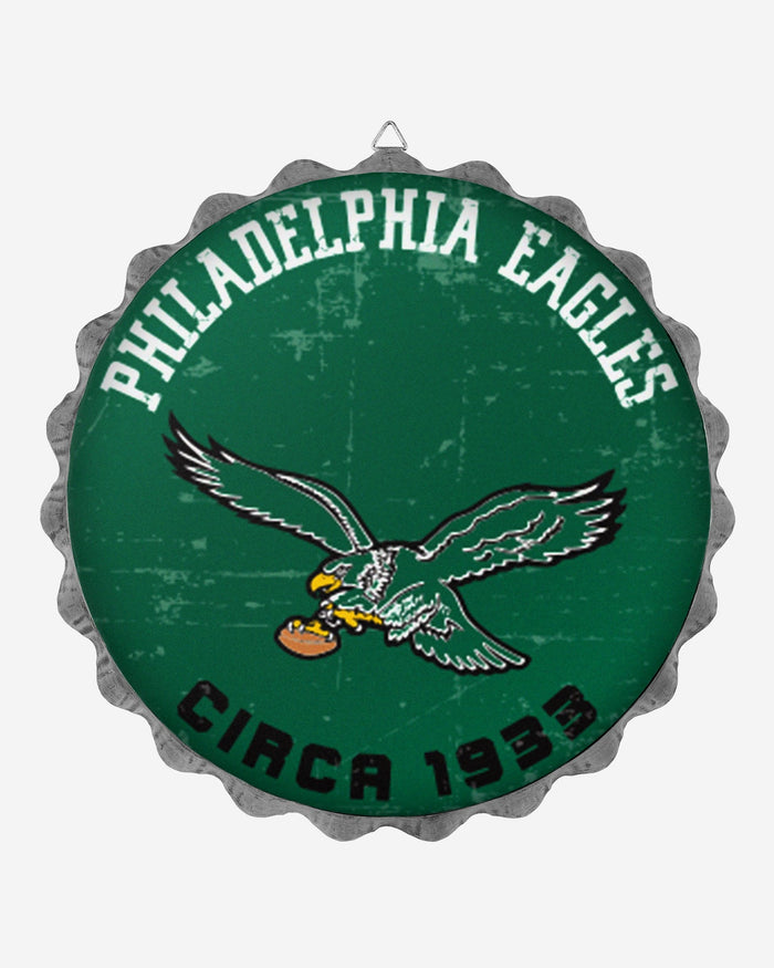 Philadelphia Eagles Retro Bottle Cap Wall Sign FOCO - FOCO.com