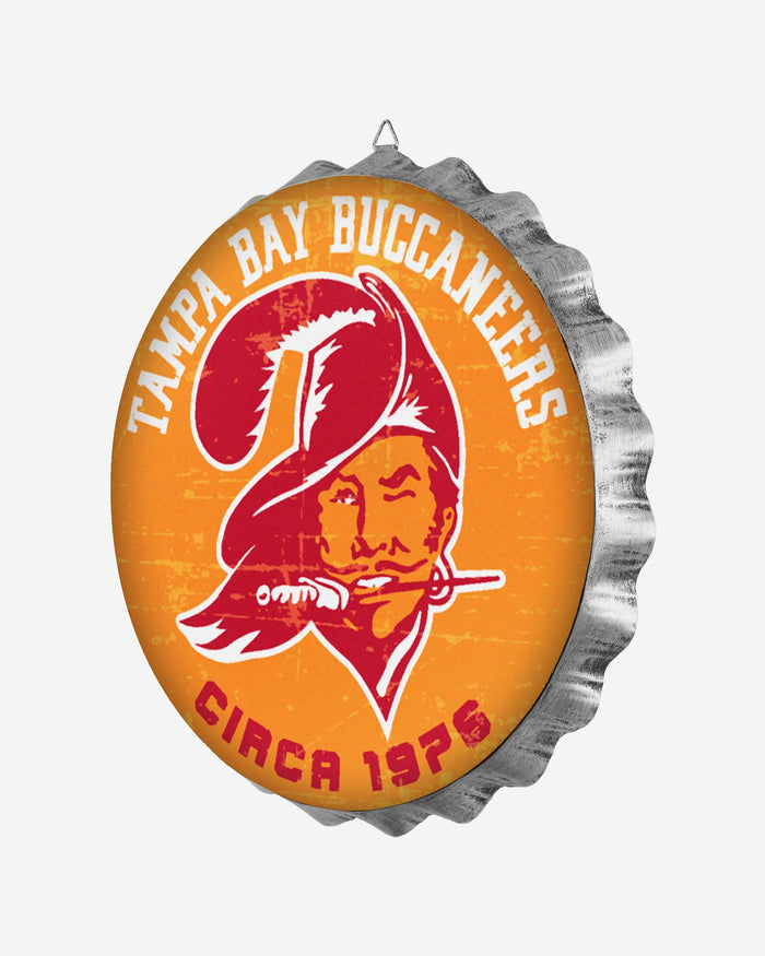 Tampa Bay Buccaneers Retro Bottle Cap Wall Sign FOCO - FOCO.com