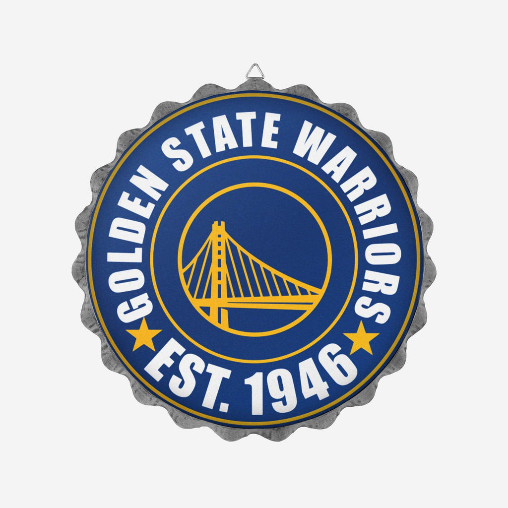 Golden State Warriors Bottle Cap Wall Sign FOCO - FOCO.com