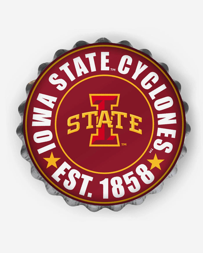 Iowa State Cyclones Bottle Cap Wall Sign FOCO - FOCO.com