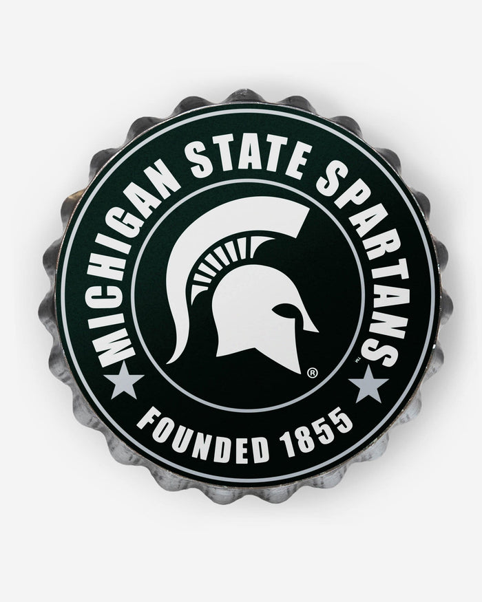 Michigan State Spartans Bottle Cap Wall Sign FOCO - FOCO.com