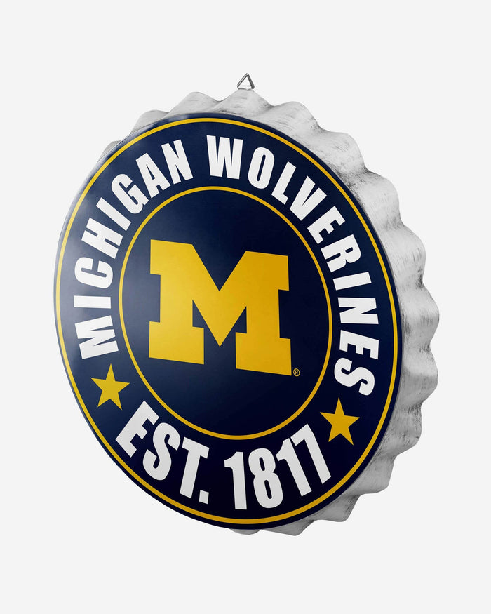 Michigan Wolverines Bottle Cap Wall Sign FOCO - FOCO.com