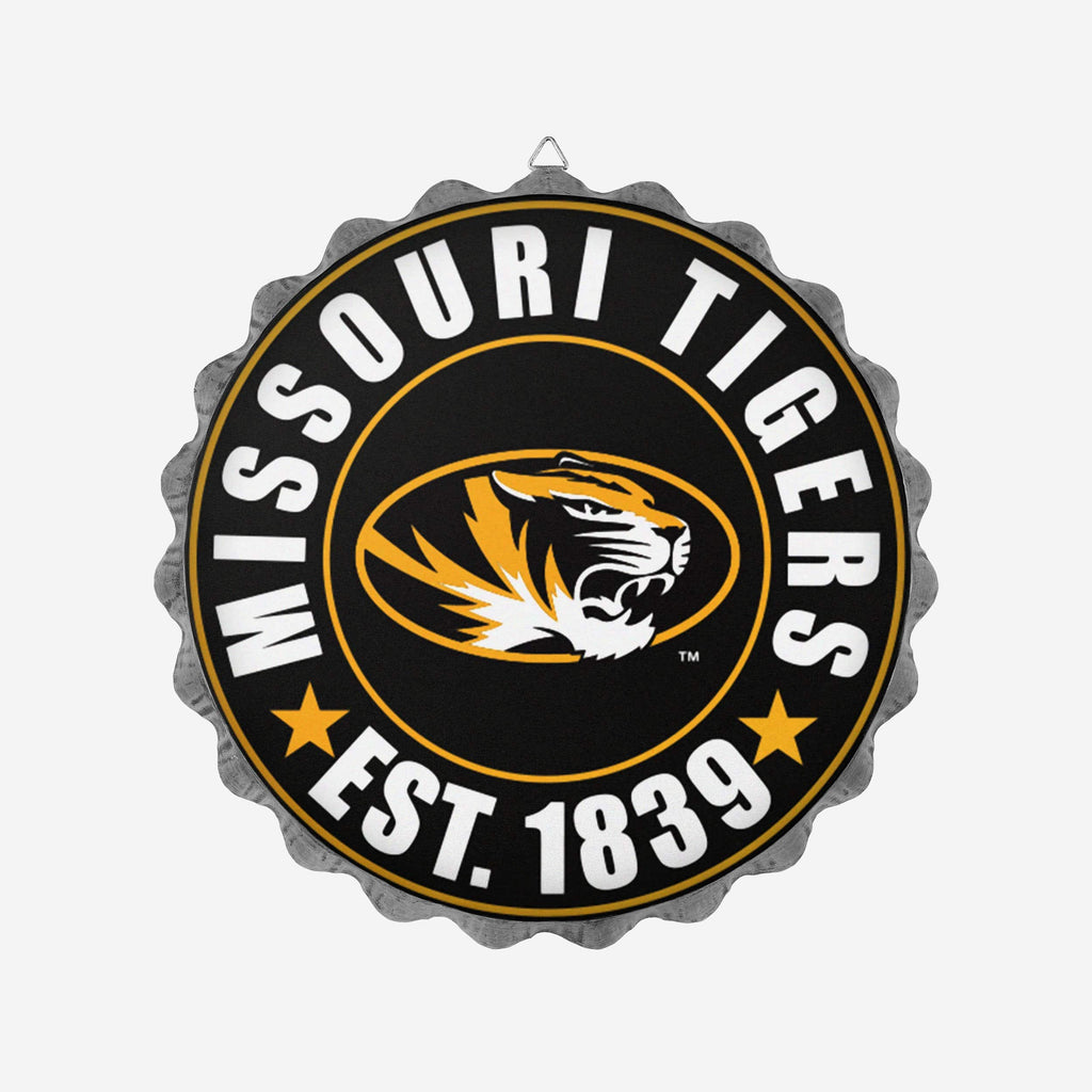 Missouri Tigers Bottle Cap Wall Sign FOCO - FOCO.com