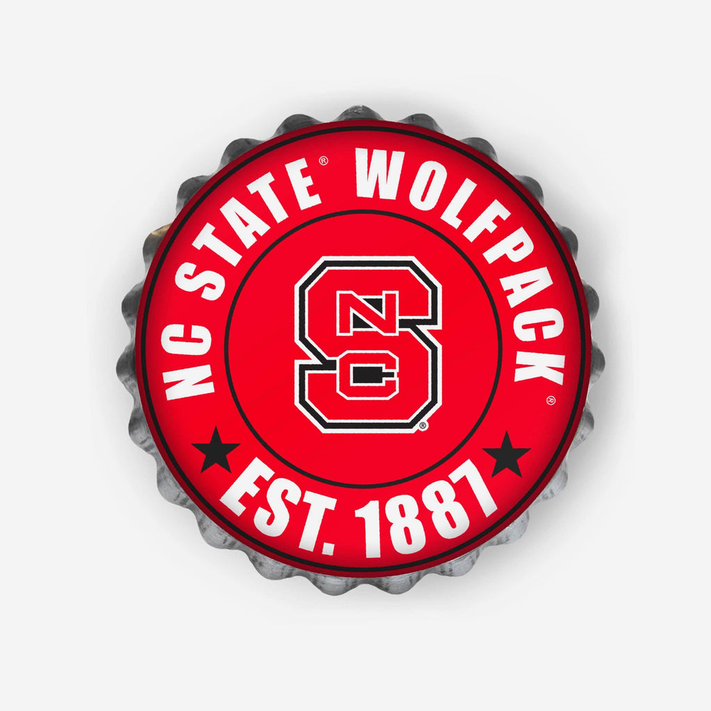 NC State Wolfpack Bottle Cap Wall Sign FOCO - FOCO.com