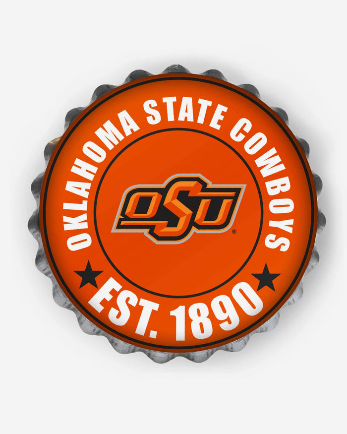 Oklahoma State Cowboys Bottle Cap Wall Sign FOCO - FOCO.com