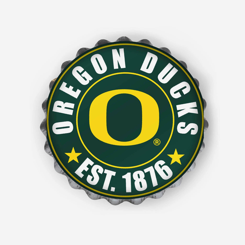 Oregon Ducks Bottle Cap Wall Sign FOCO - FOCO.com