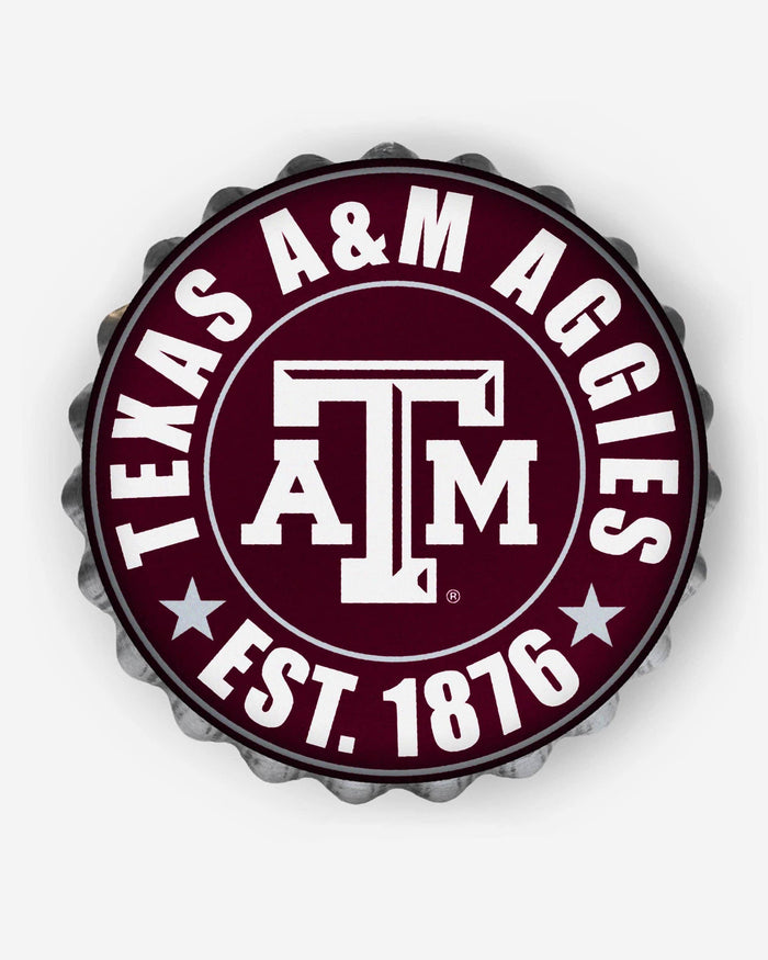 Texas A&M Aggies Bottle Cap Wall Sign FOCO - FOCO.com