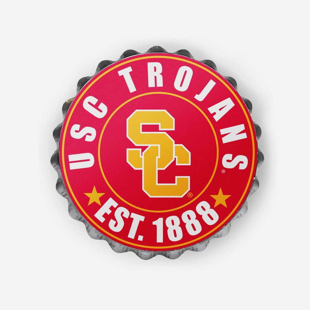 USC Trojans Bottle Cap Wall Sign FOCO - FOCO.com