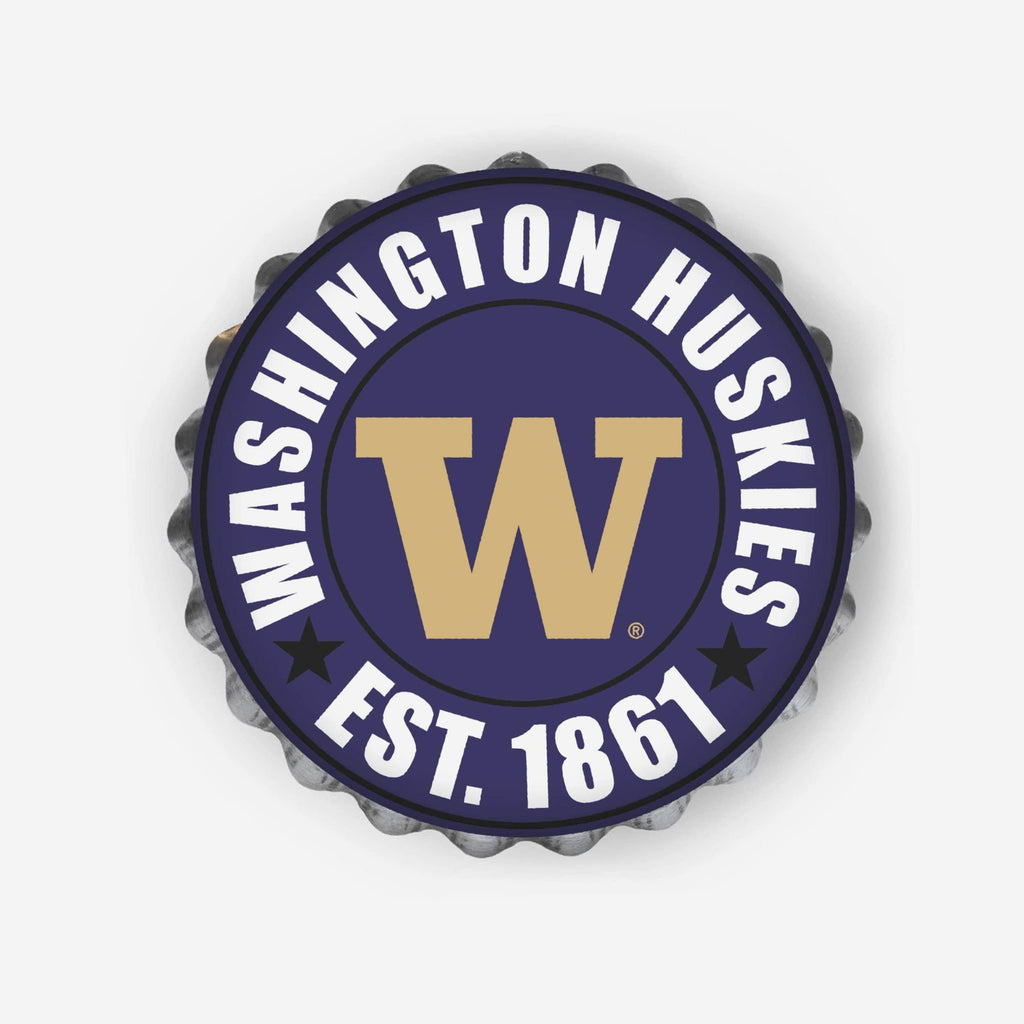 Washington Huskies Bottle Cap Wall Sign FOCO - FOCO.com