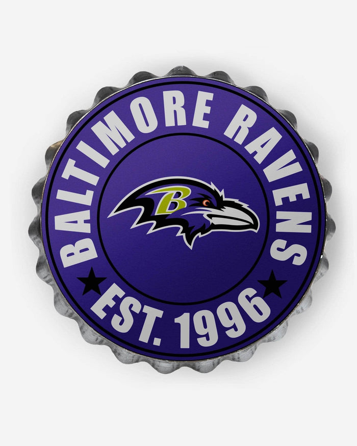 Baltimore Ravens Bottle Cap Wall Sign FOCO - FOCO.com