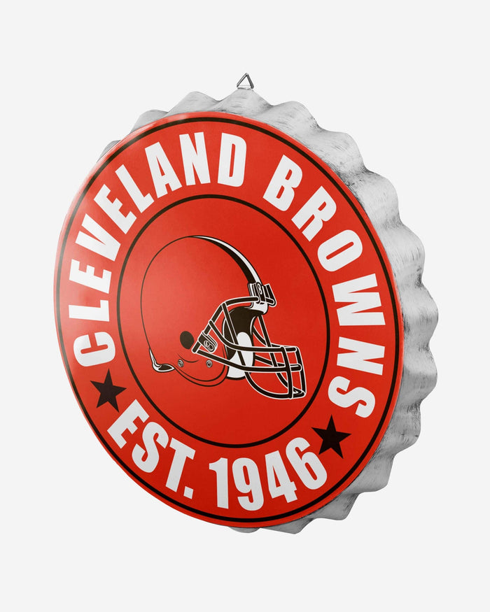 Cleveland Browns Bottle Cap Wall Sign FOCO - FOCO.com