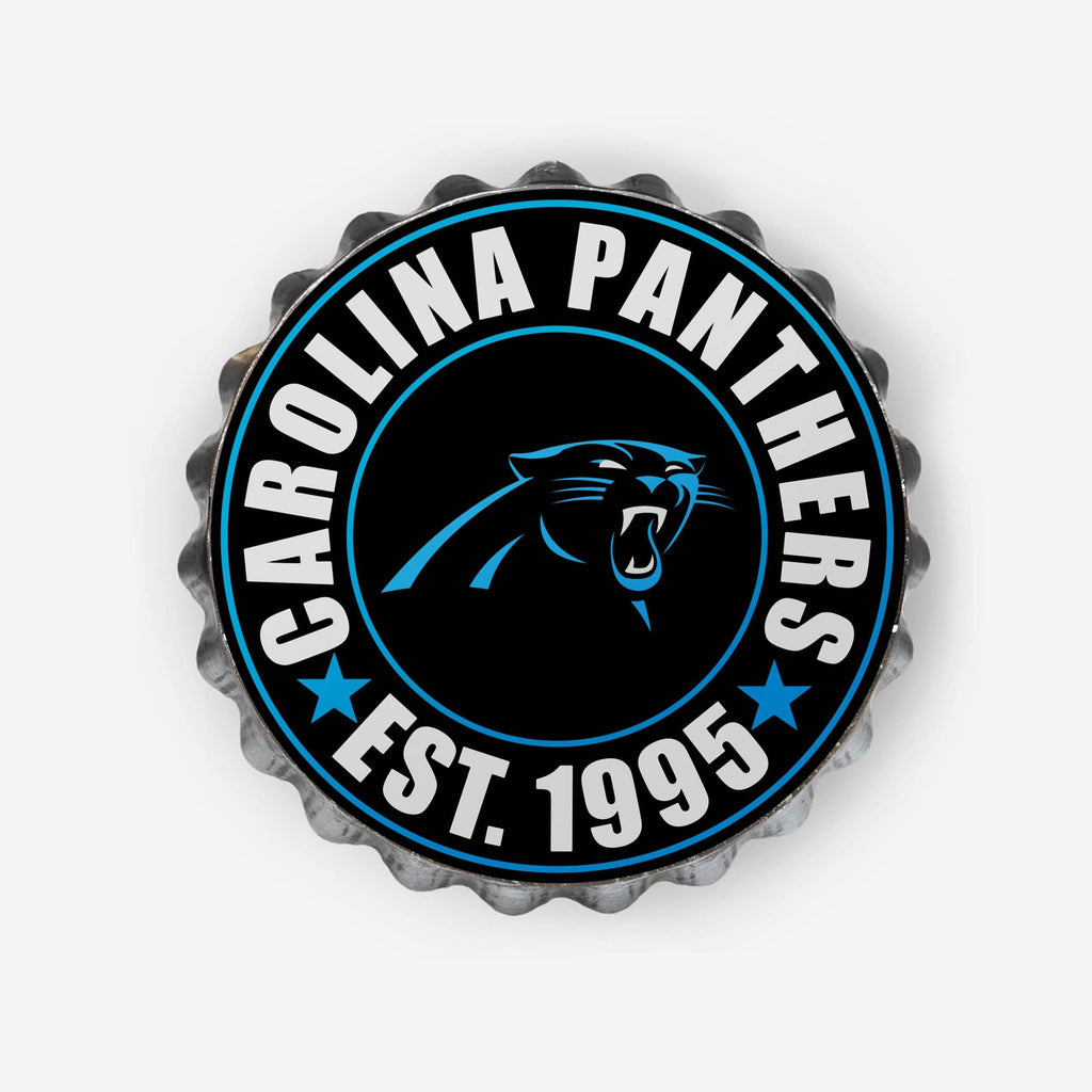 Carolina Panthers Bottle Cap Wall Sign FOCO - FOCO.com