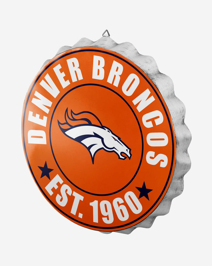 Denver Broncos Bottle Cap Wall Sign FOCO - FOCO.com