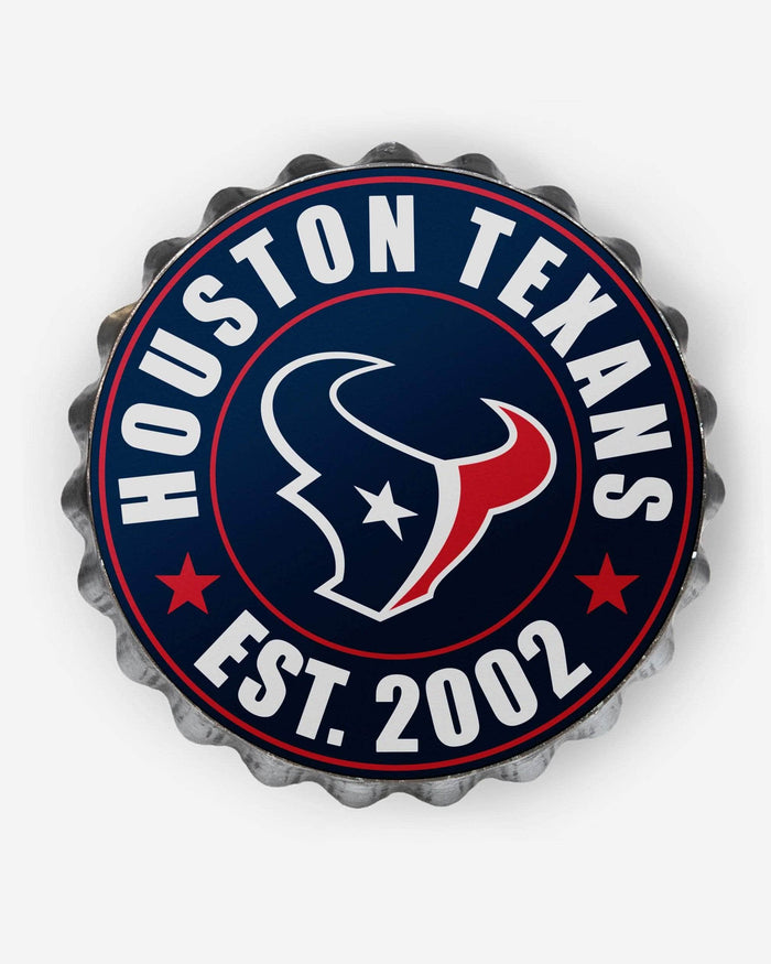 Houston Texans Bottle Cap Wall Sign FOCO - FOCO.com