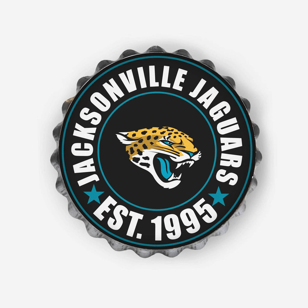 Jacksonville Jaguars Bottle Cap Wall Sign FOCO - FOCO.com