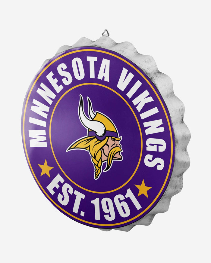Minnesota Vikings Bottle Cap Wall Sign FOCO - FOCO.com