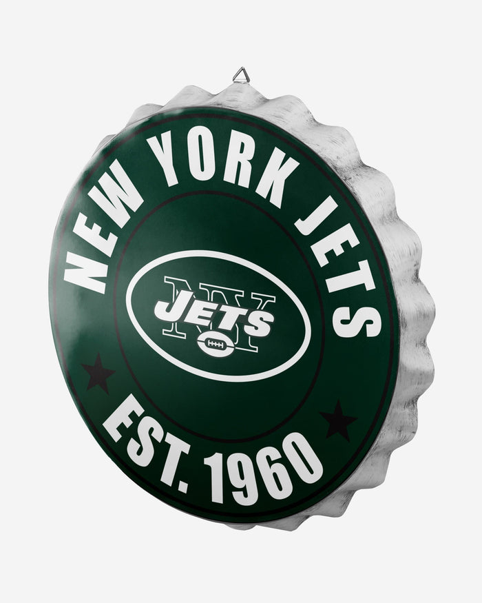 New York Jets Bottle Cap Wall Sign FOCO - FOCO.com