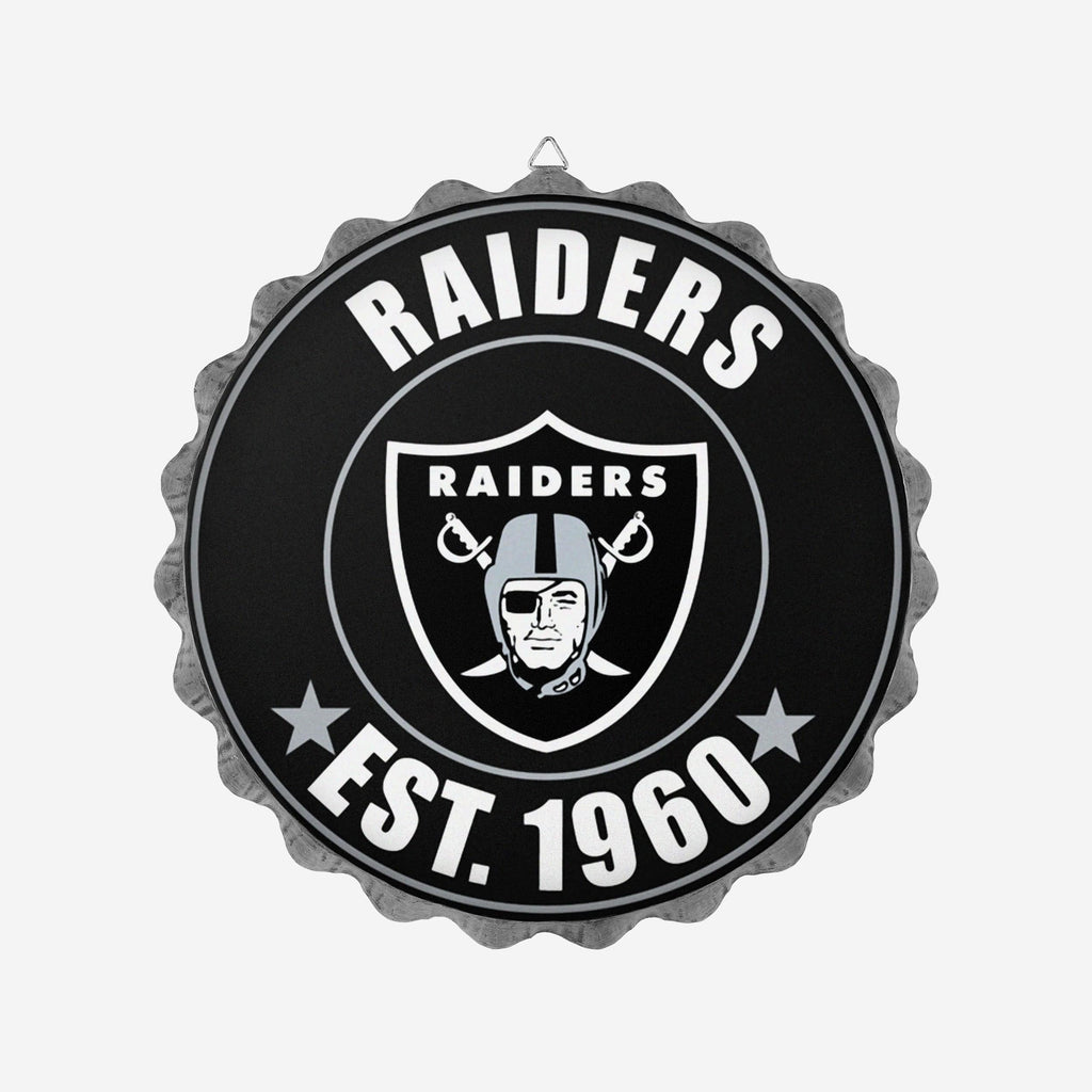 Las Vegas Raiders Bottle Cap Wall Sign FOCO - FOCO.com