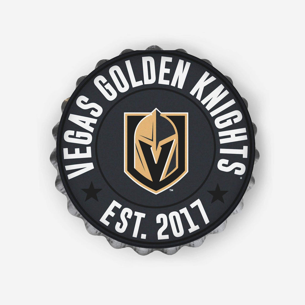 Vegas Golden Knights Bottle Cap Wall Sign FOCO - FOCO.com