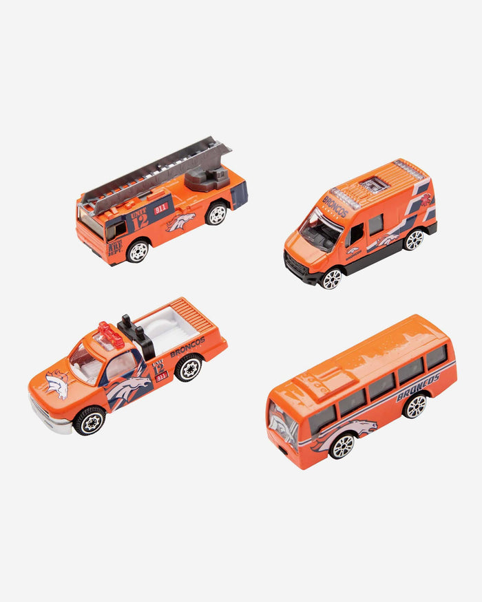 Denver Broncos Die Cast Cars 4 Pack FOCO - FOCO.com