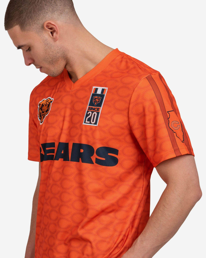 Chicago Bears Short Sleeve Soccer Style Jersey FOCO - FOCO.com