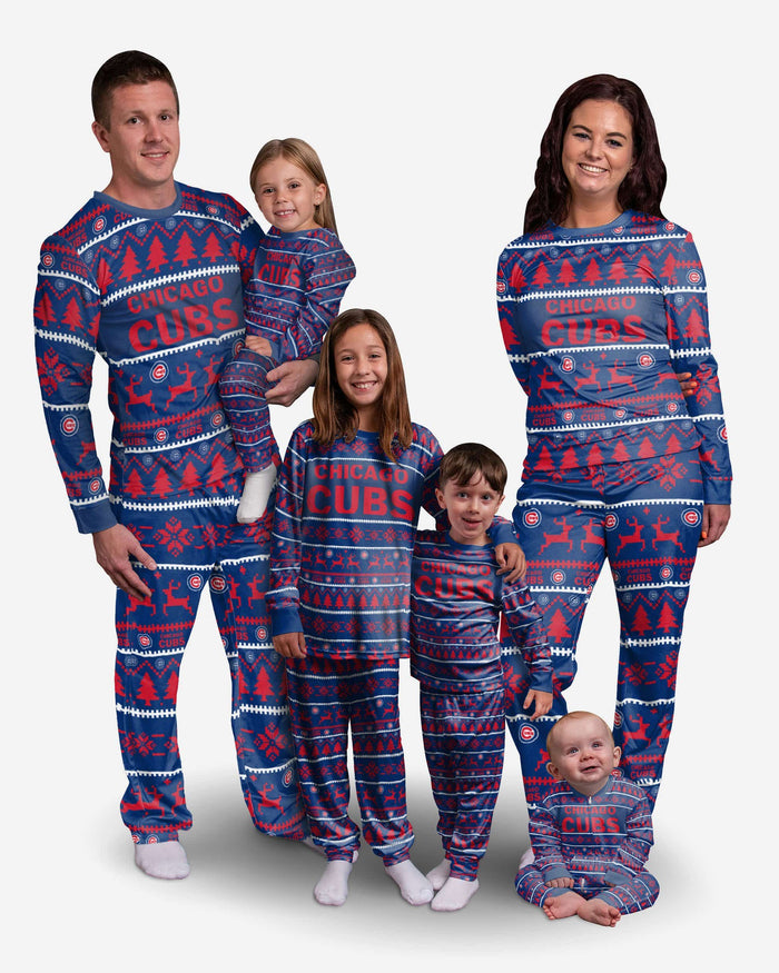 Chicago Cubs Infant Family Holiday Pajamas FOCO - FOCO.com