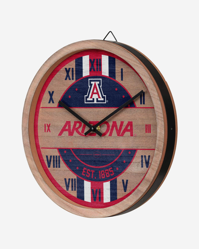 Arizona Wildcats Barrel Wall Clock FOCO - FOCO.com