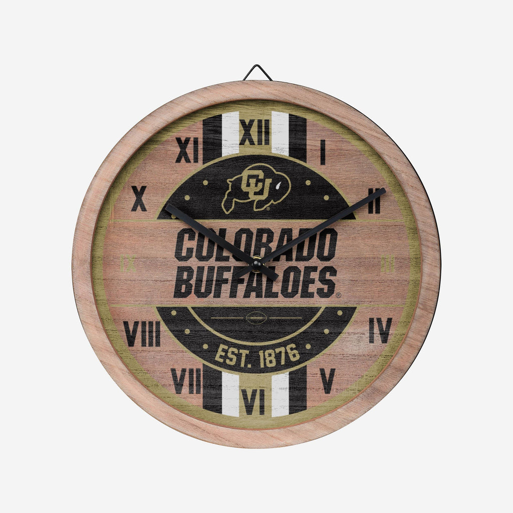 Colorado Buffaloes Barrel Wall Clock FOCO - FOCO.com