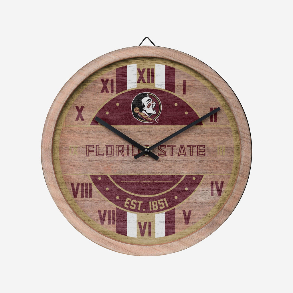 Florida State Seminoles Barrel Wall Clock FOCO - FOCO.com