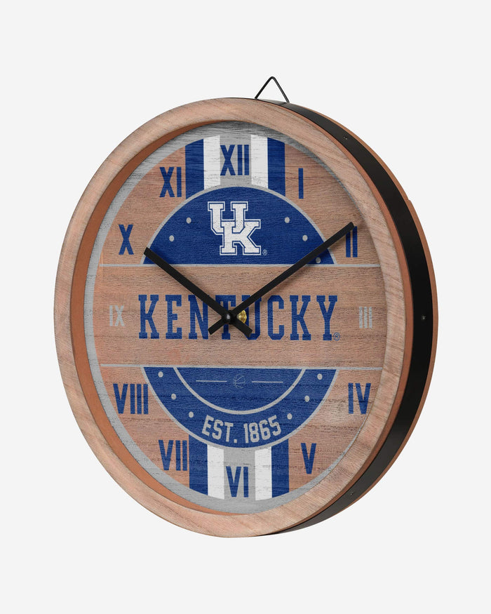 Kentucky Wildcats Barrel Wall Clock FOCO - FOCO.com