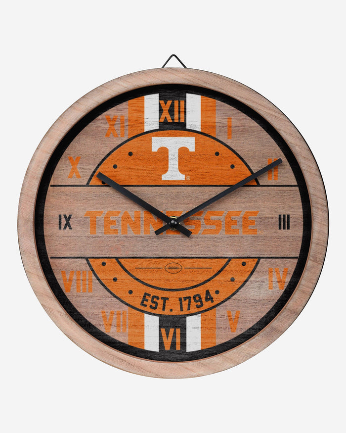Tennessee Volunteers Barrel Wall Clock FOCO - FOCO.com