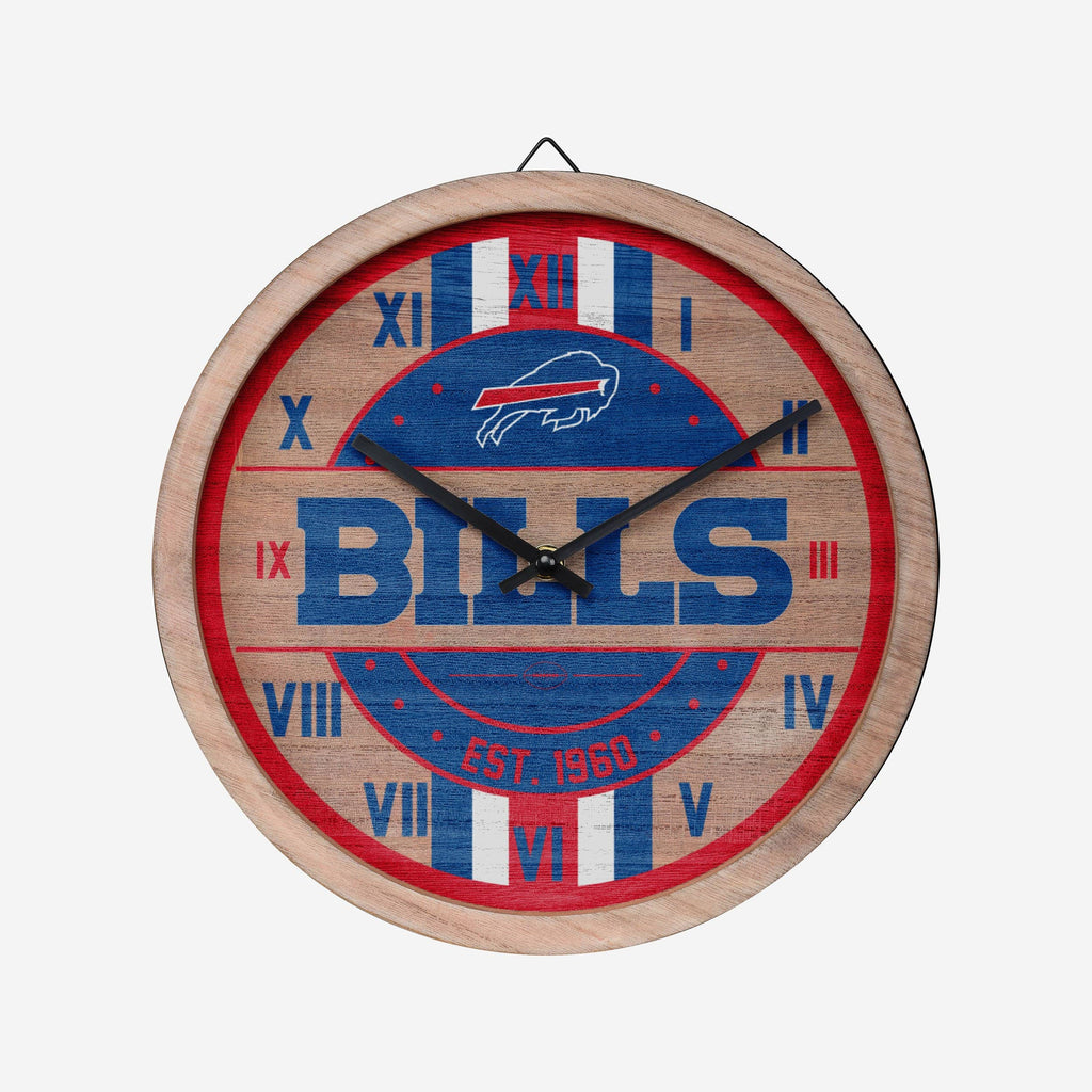 Buffalo Bills Barrel Wall Clock FOCO - FOCO.com