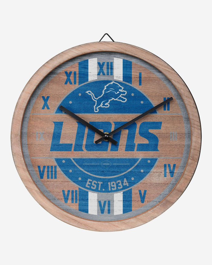 Detroit Lions Barrel Wall Clock FOCO - FOCO.com
