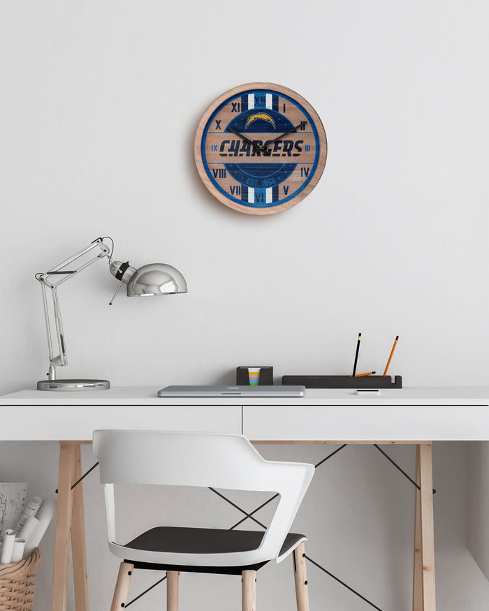 Los Angeles Chargers Barrel Wall Clock FOCO - FOCO.com