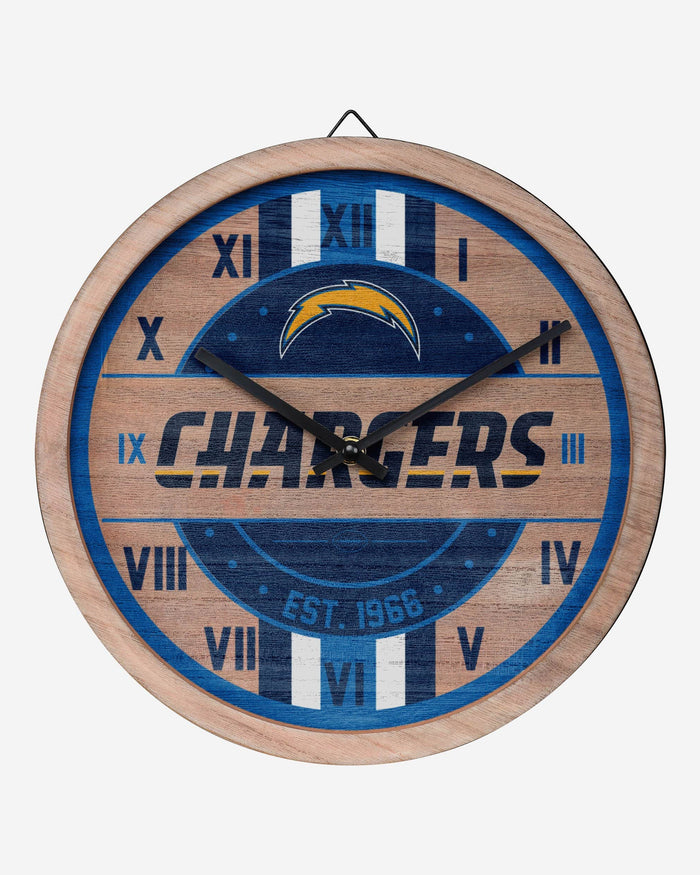 Los Angeles Chargers Barrel Wall Clock FOCO - FOCO.com