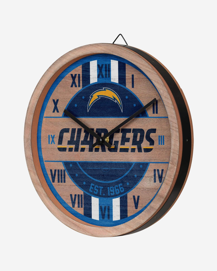 Los Angeles Chargers Barrel Wall Clock FOCO - FOCO.com