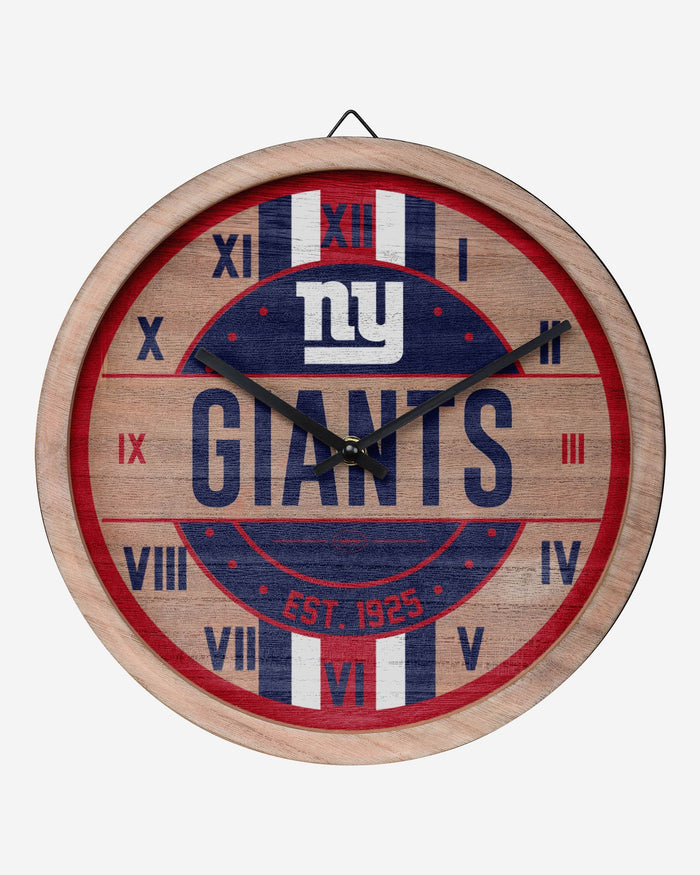 New York Giants Barrel Wall Clock FOCO - FOCO.com