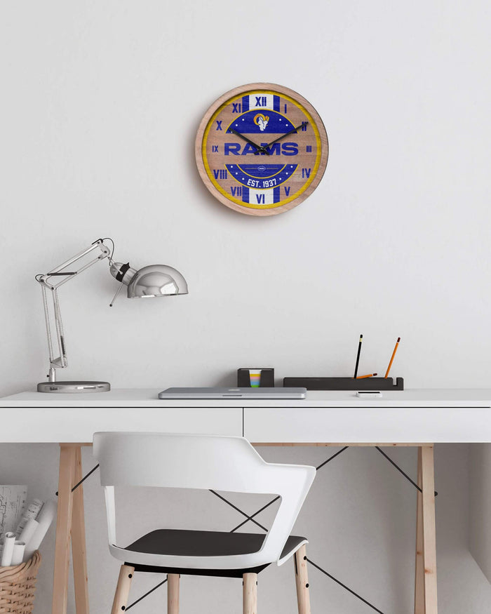 Los Angeles Rams Barrel Wall Clock FOCO - FOCO.com