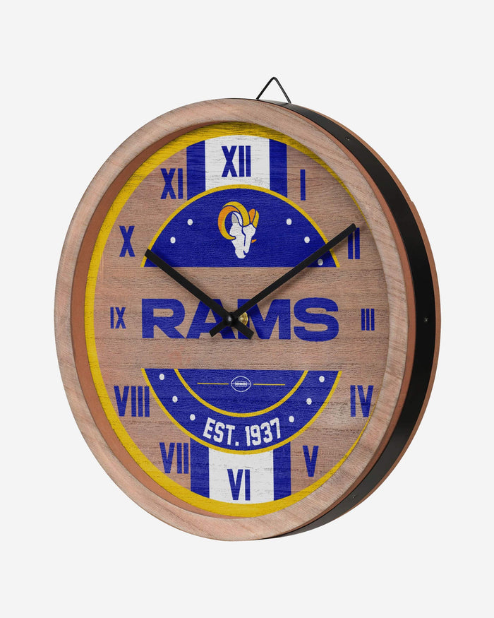 Los Angeles Rams Barrel Wall Clock FOCO - FOCO.com