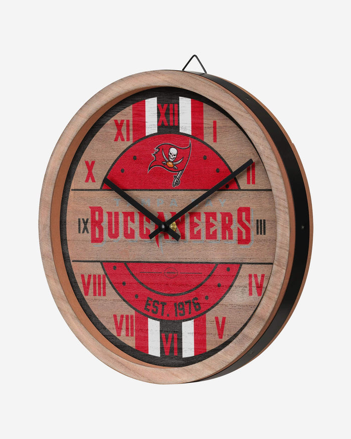 Tampa Bay Buccaneers Barrel Wall Clock FOCO - FOCO.com