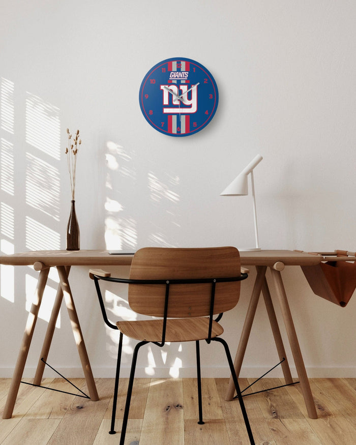 New York Giants Team Stripe Clock FOCO - FOCO.com