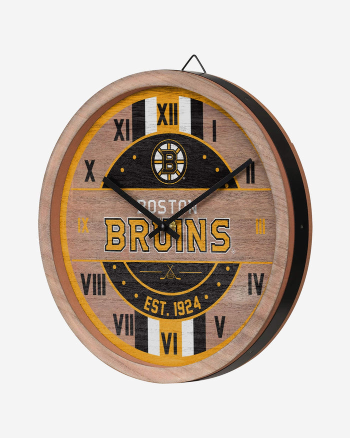 Boston Bruins Barrel Wall Clock FOCO - FOCO.com