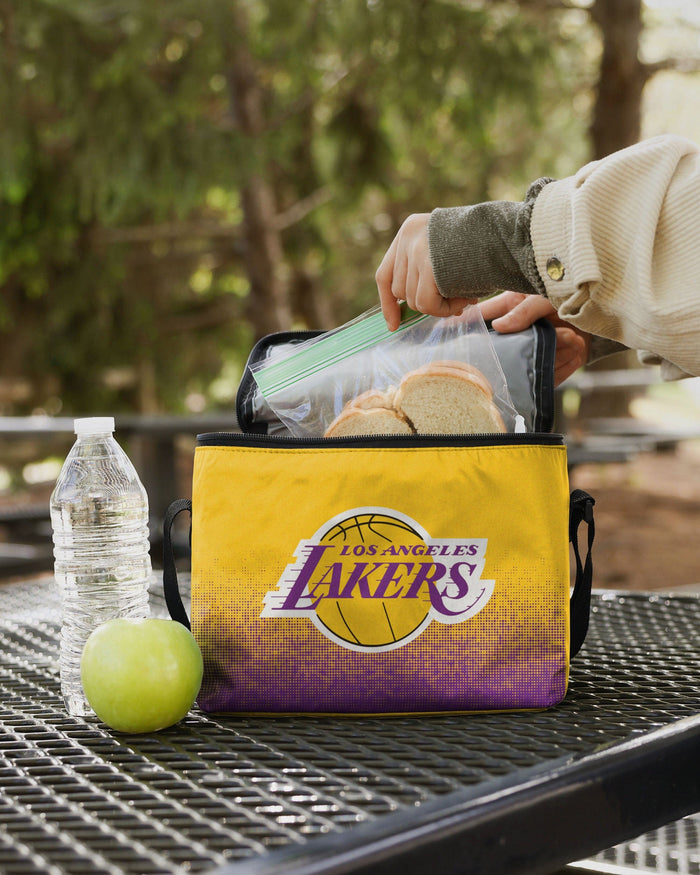 Los Angeles Lakers Gradient Big Logo Gradient 6 Pack Cooler FOCO - FOCO.com