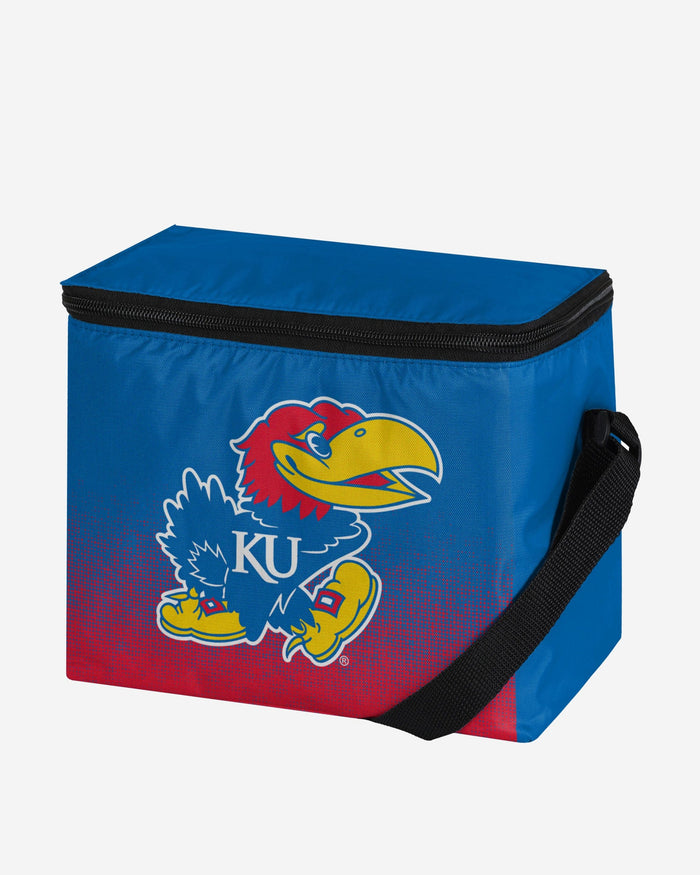 Kansas Jayhawks Big Logo Gradient 6 Pack Cooler FOCO - FOCO.com
