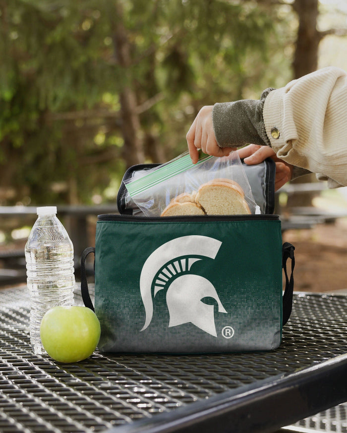 Michigan State Spartans Big Logo Gradient 6 Pack Cooler FOCO - FOCO.com