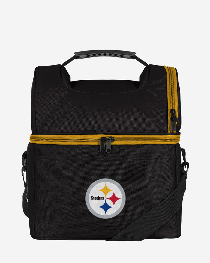 Pittsburgh Steelers Solid Double Compartment Cooler FOCO - FOCO.com