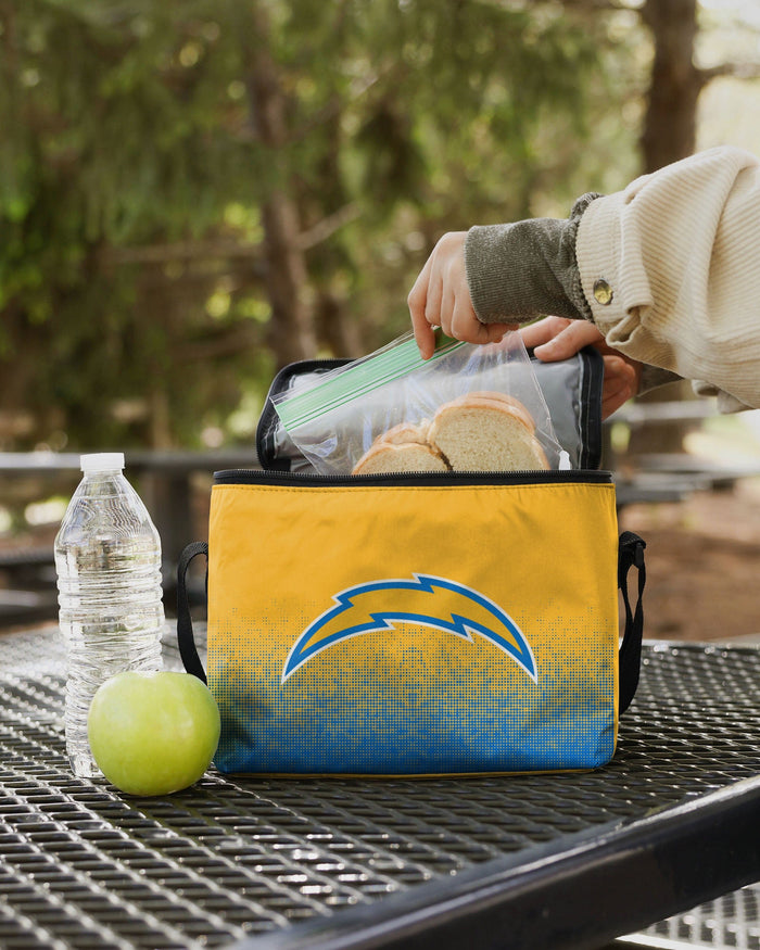 Los Angeles Chargers Big Logo Gradient 6 Pack Cooler FOCO - FOCO.com